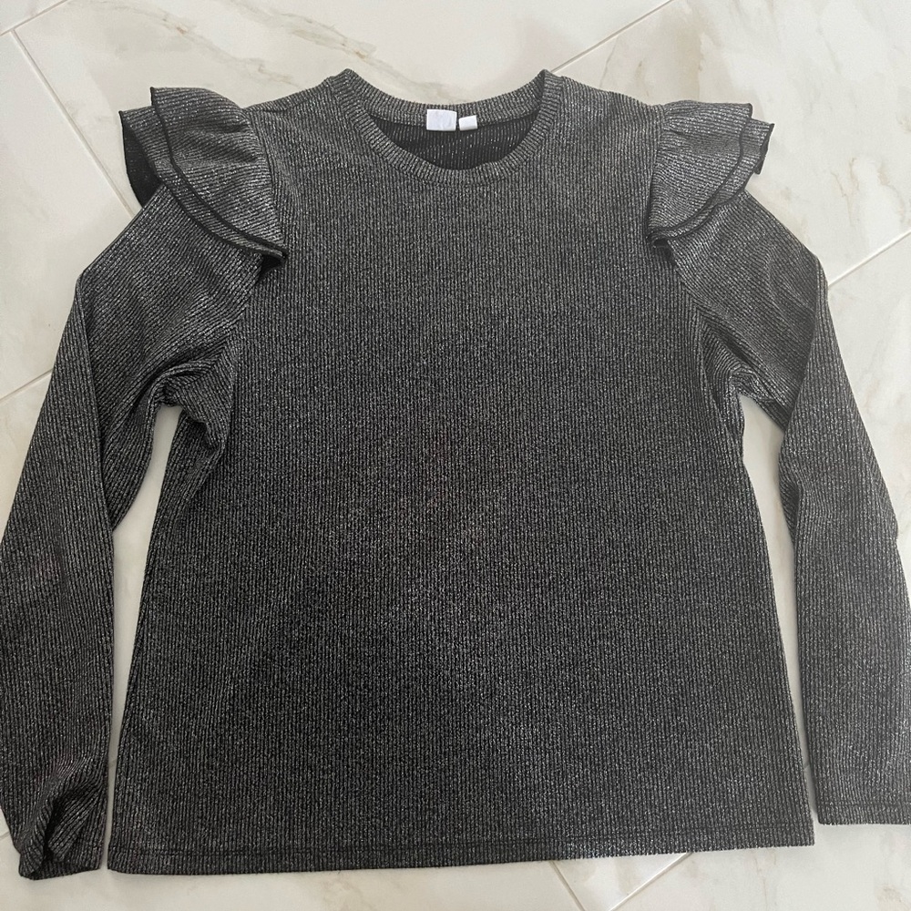XL Gap sparkly black and silver sweater